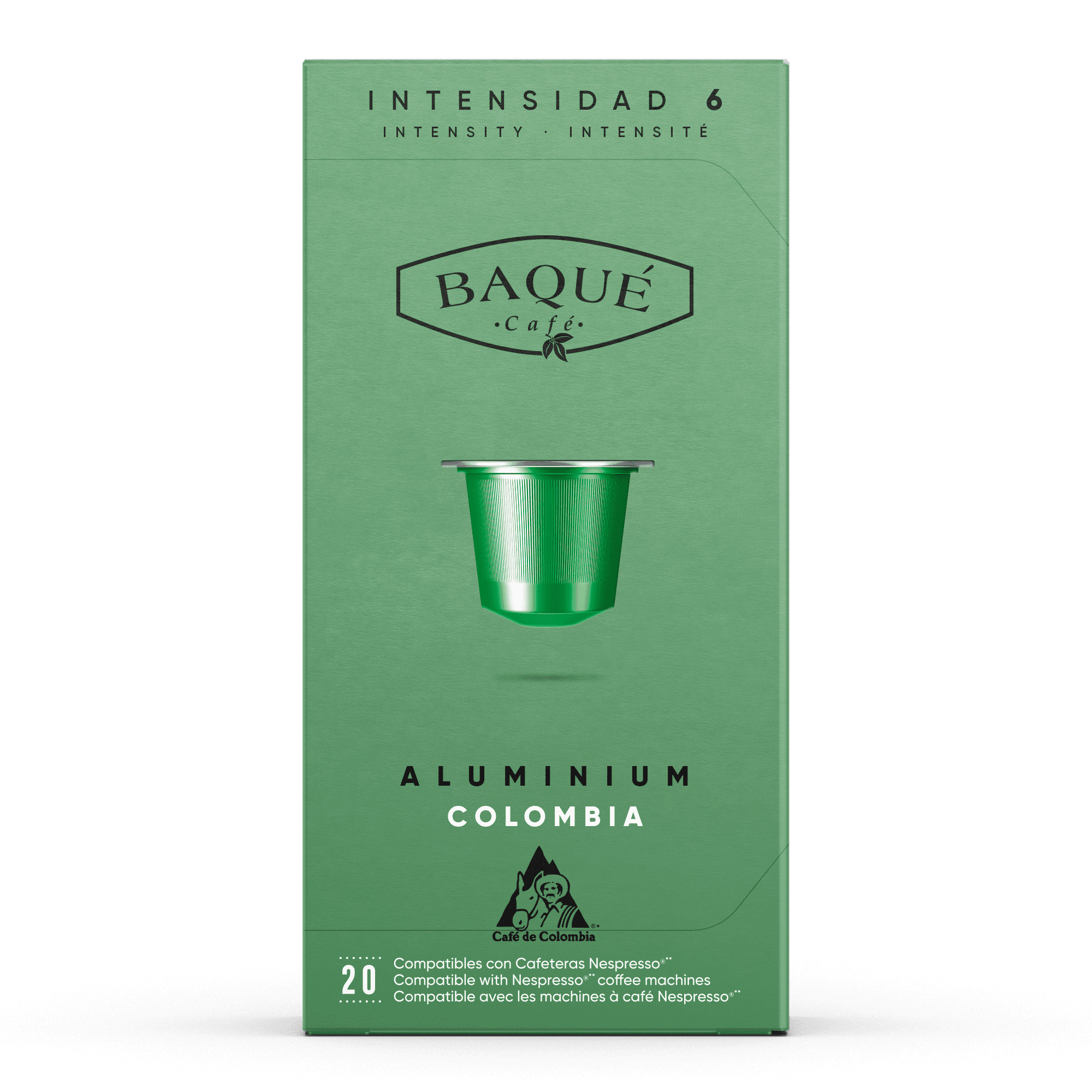 Colombia 20 cápsulas Aluminio compatibles Nespresso®