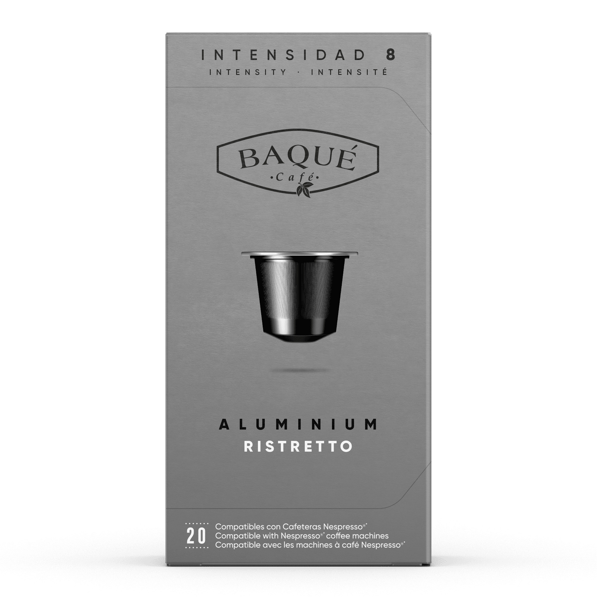Ristretto 20 cápsulas Aluminio compatibles Nespresso®