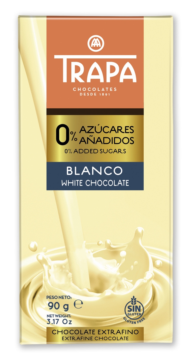 0% azúcares añadidos blanco