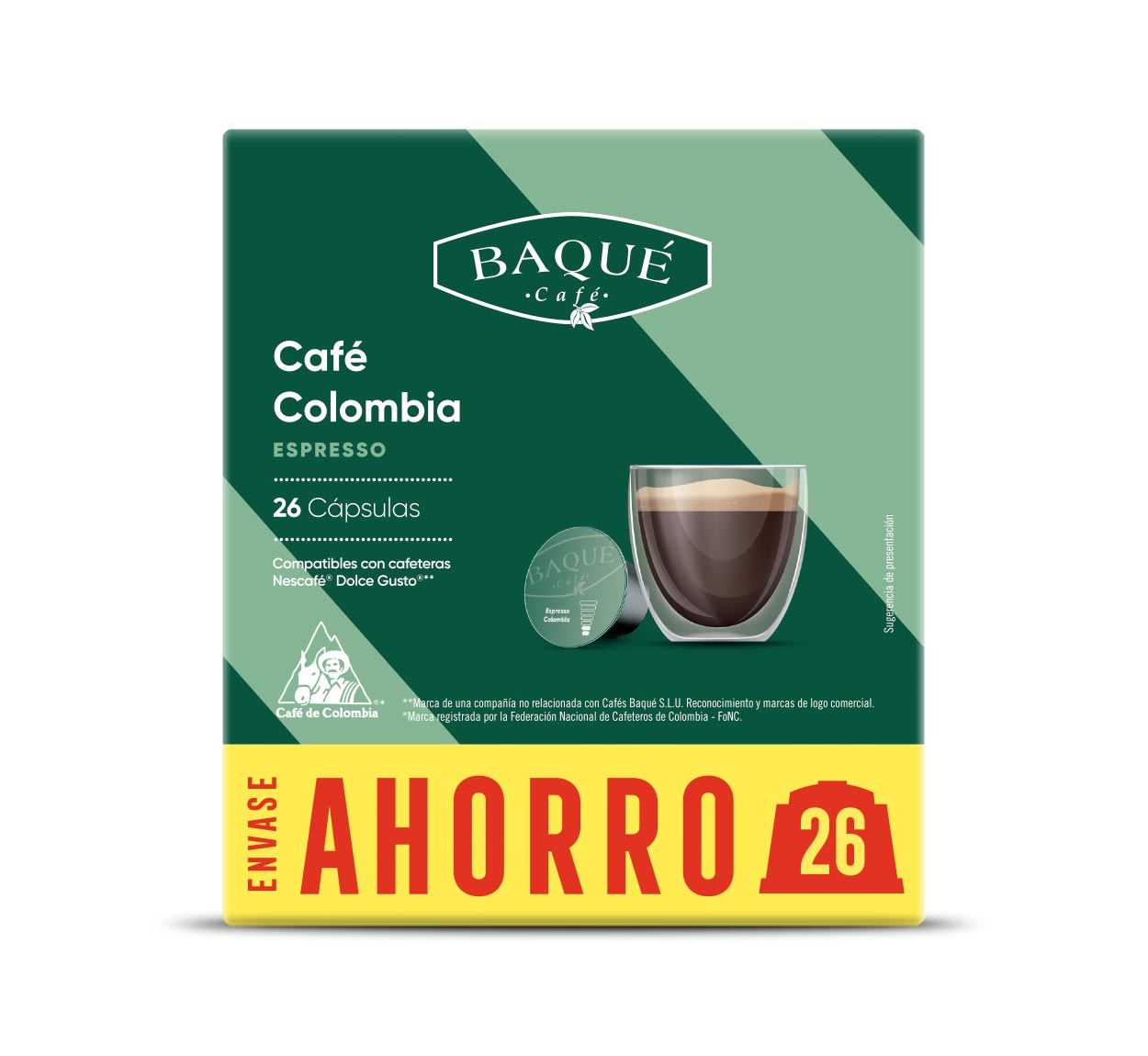 Espresso Colombia, 26 cápsulas Dolce Gusto® (formato ahorro)