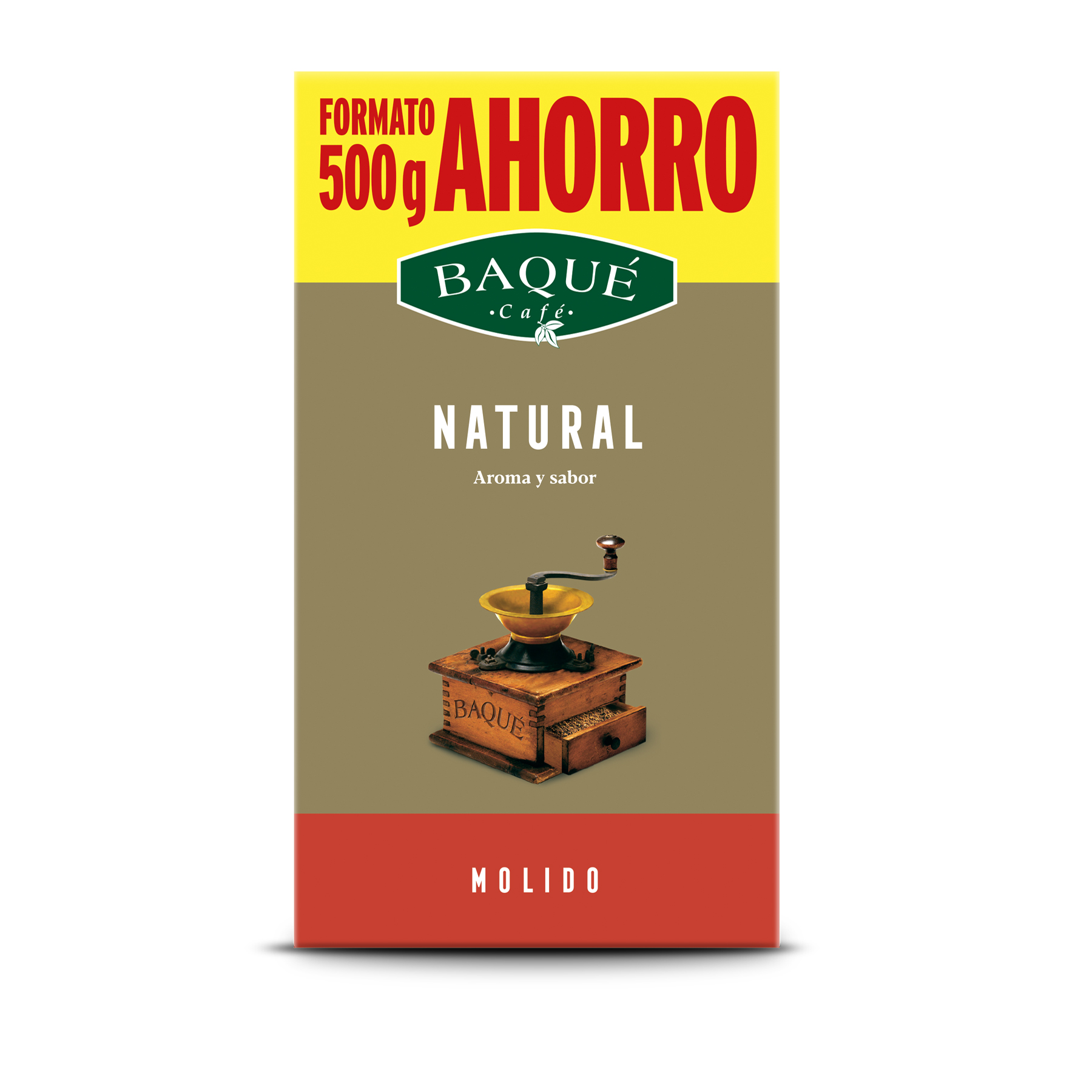 Café molido Natural, 500 g.