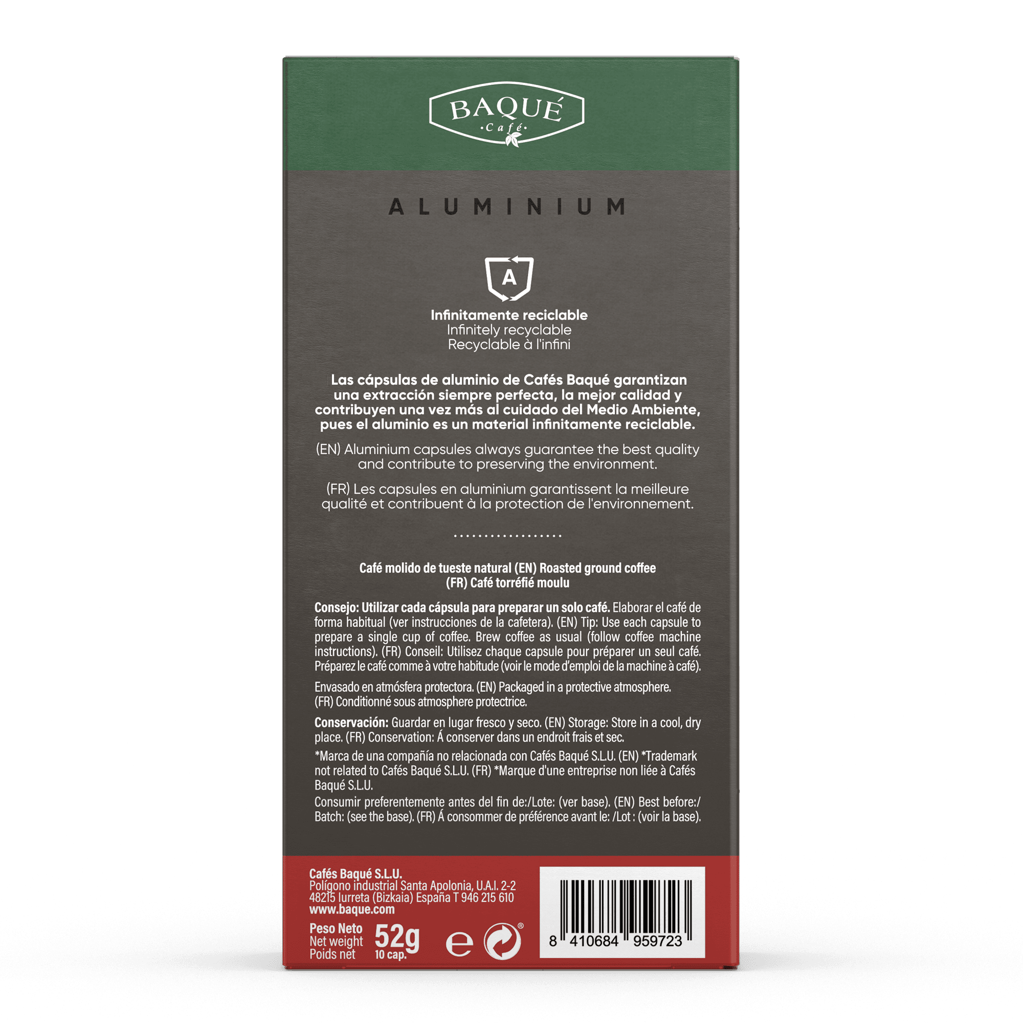 Extra Intenso 10 cápsulas Aluminio compatibles Nespresso® - Imagen 2