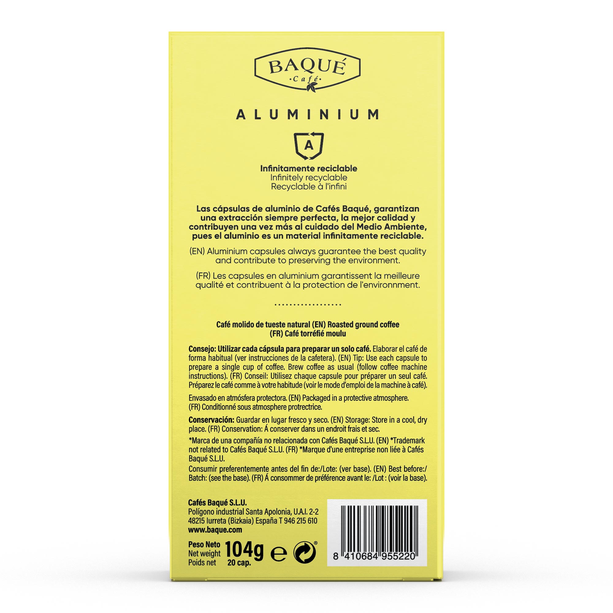 Gran Aroma 20 cápsulas Aluminio compatibles Nespresso® - Imagen 2