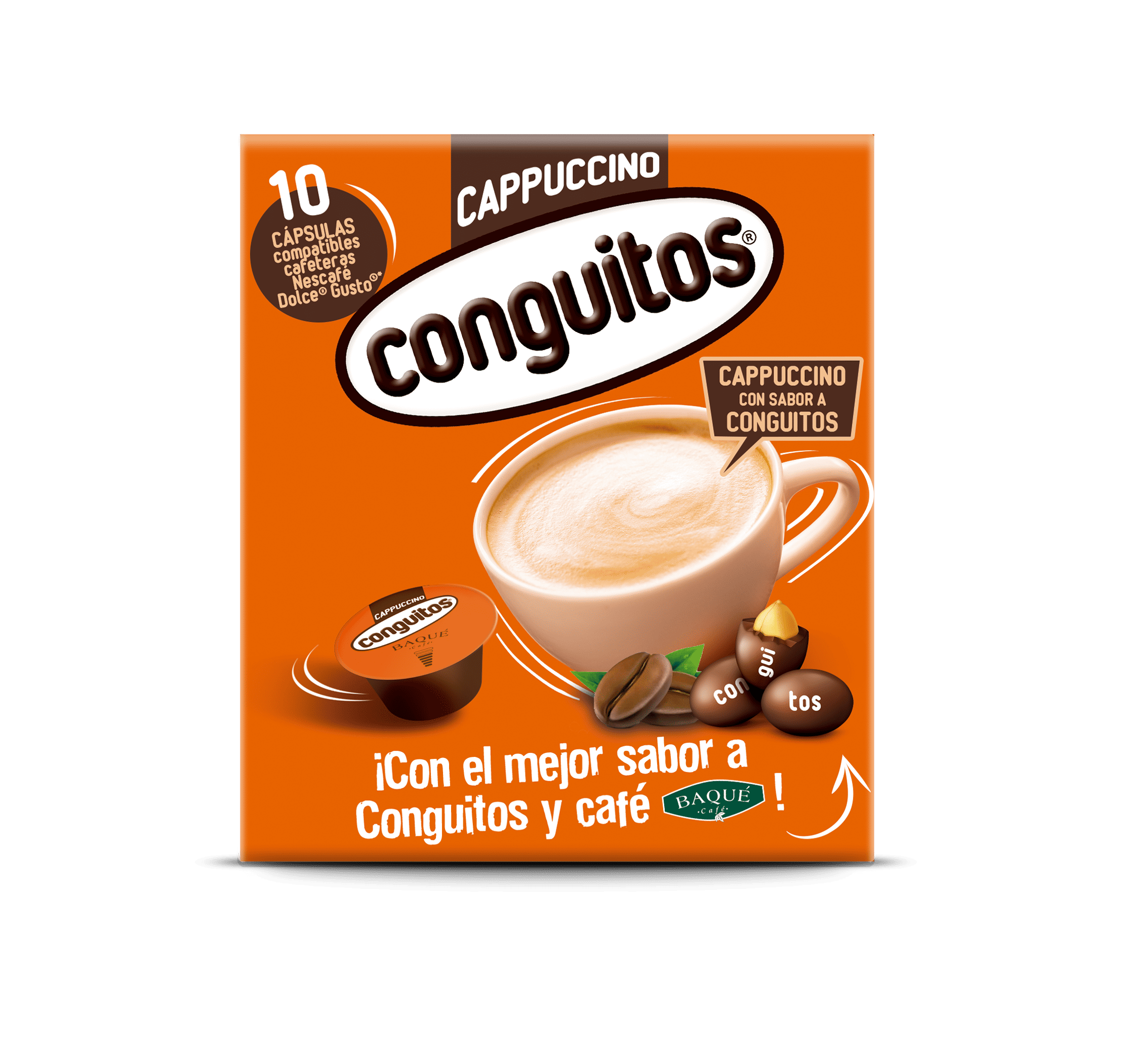 Cappuccino Conguitos 10 cápsulas compatibles Dolce Gusto®