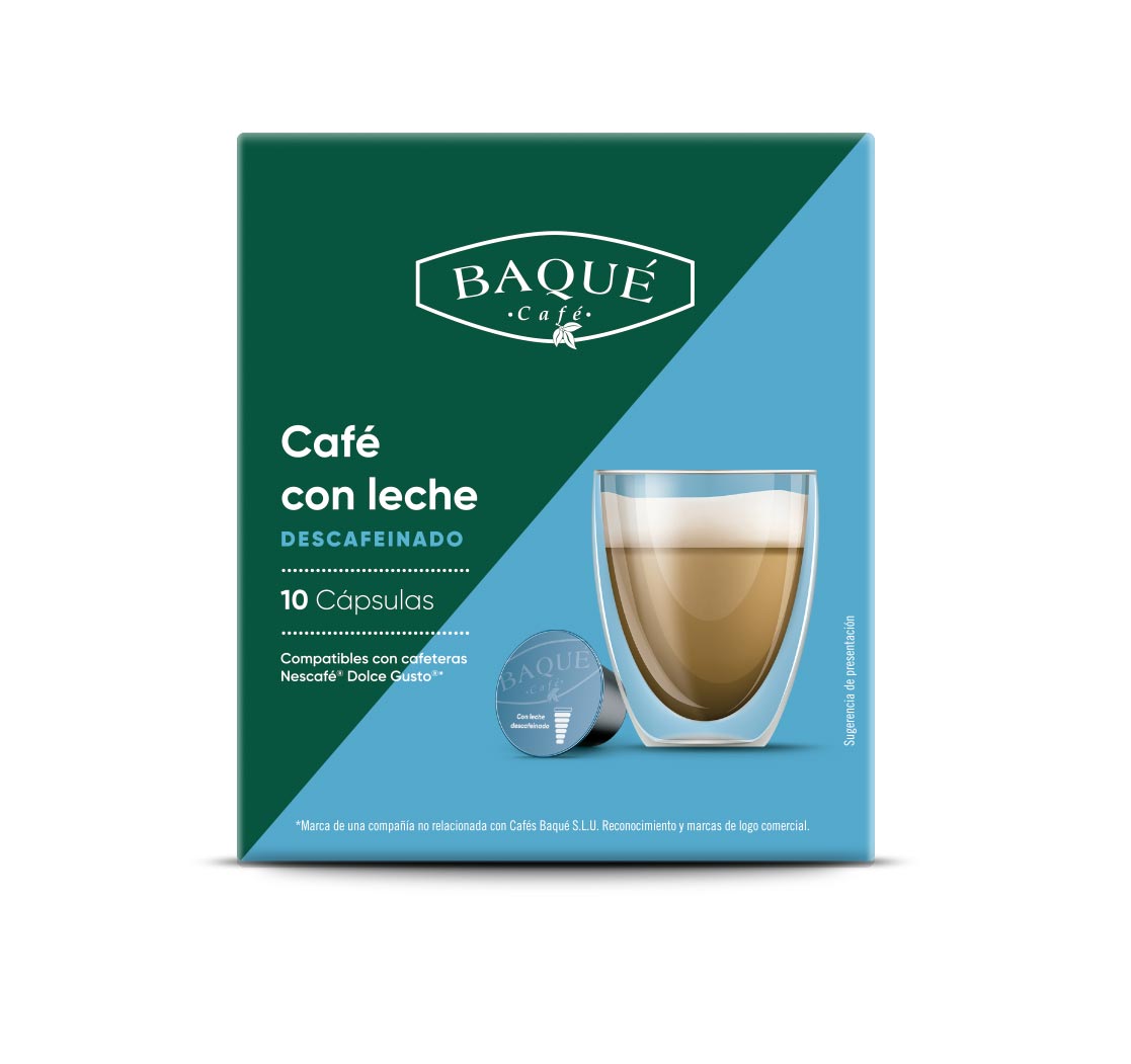 Con Leche Descafeinado 10 cápsulas compatibles Dolce Gusto®