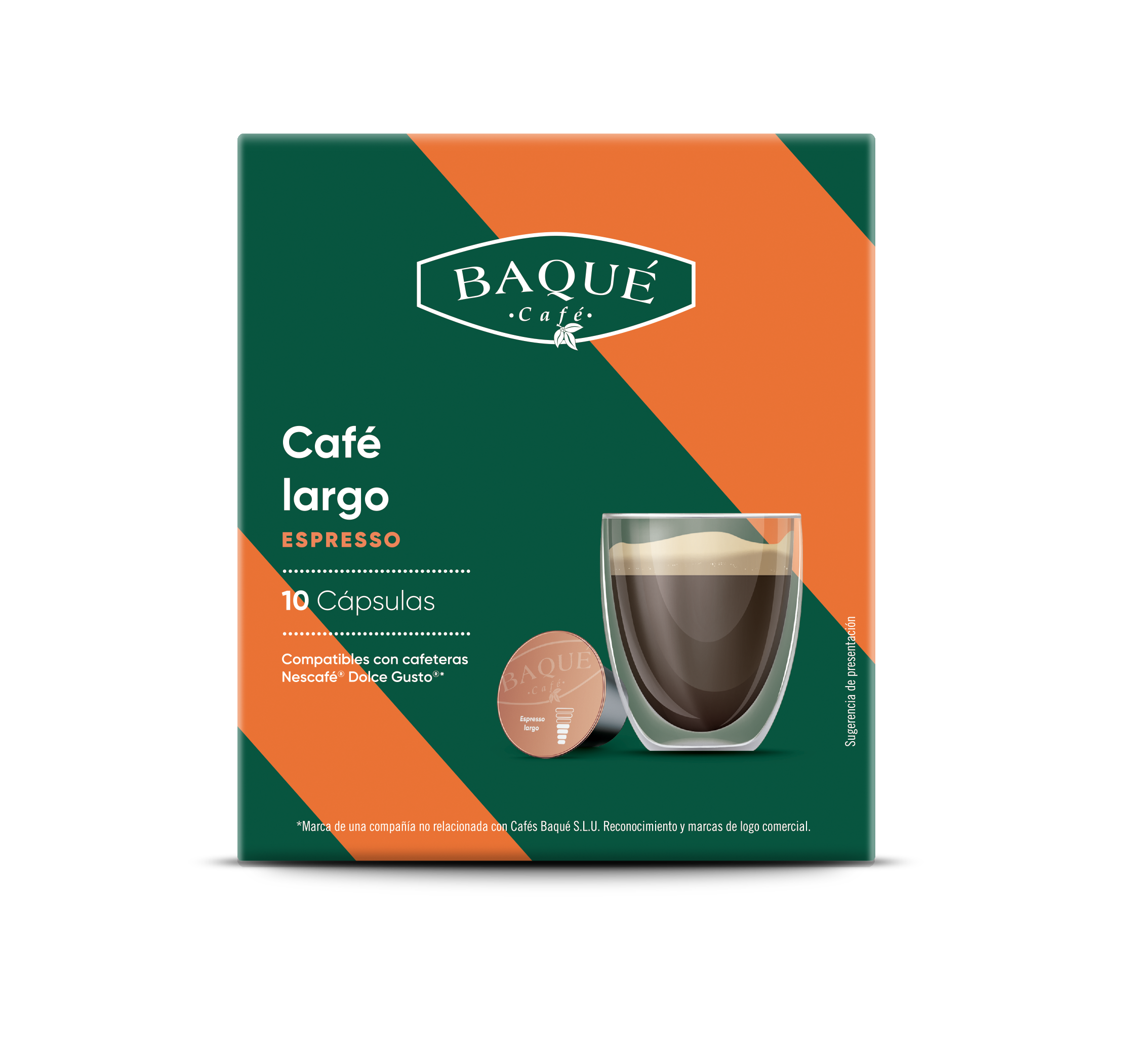 Espresso Largo 10 cápsulas compatibles Dolce Gusto®