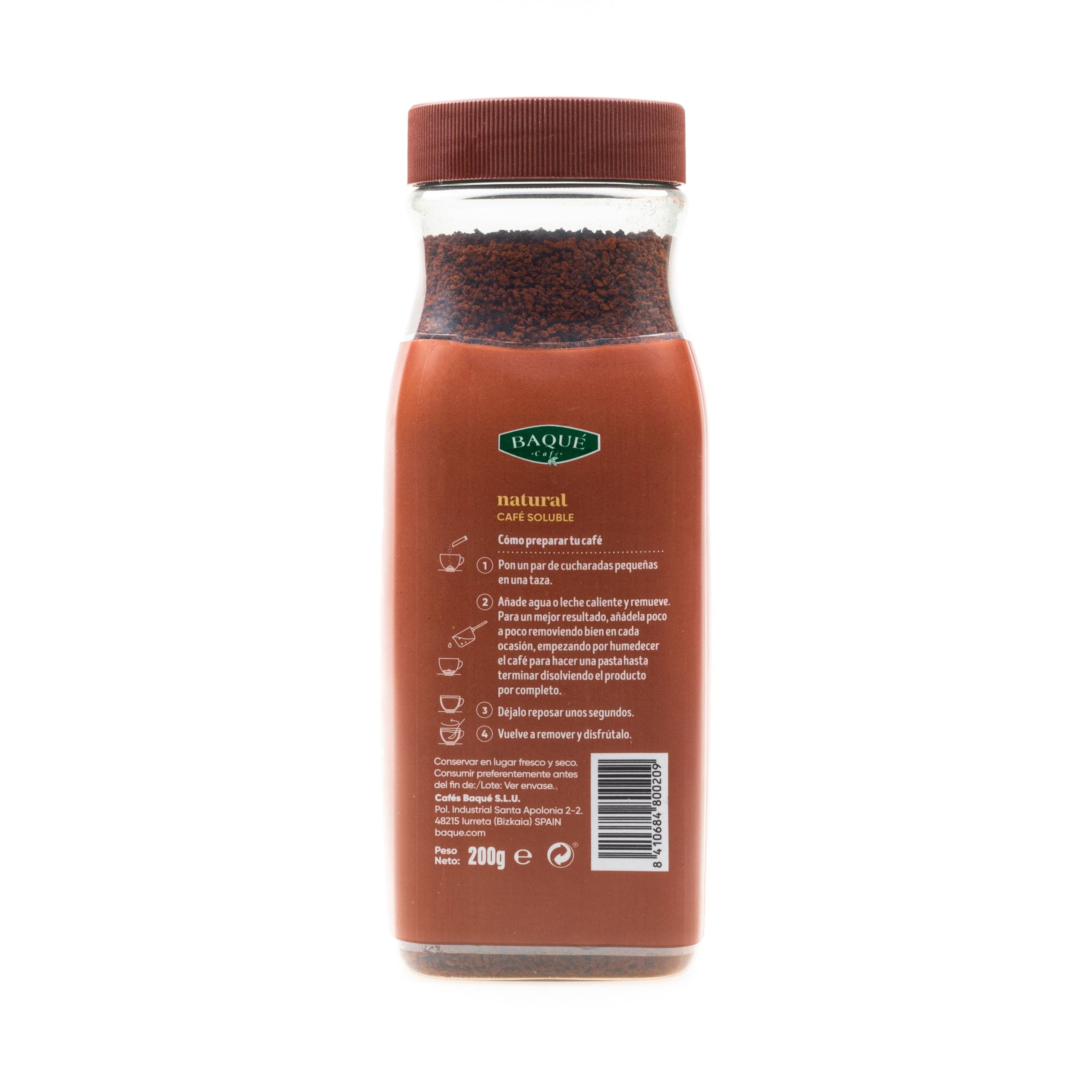 Café soluble Natural, 200 g. - Imagen 2